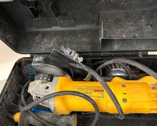 #82 DeWalt angle grinder dwe402 $50.00