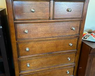 #54 5 drawer chest of drawers, 6 drawers, 41x18x55 $125.00