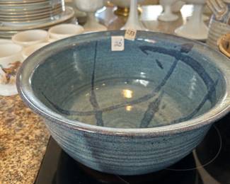 #233 pottery biscuit bowl 11x5 $20.00