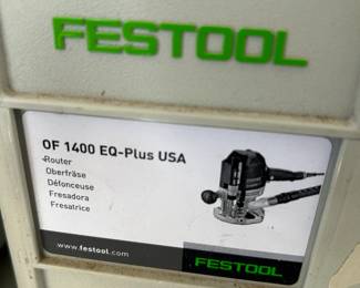 #70 festool of1400eq router with guides $500.00