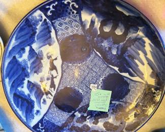 #206 blue and white Japanese porcelain plates $50.00