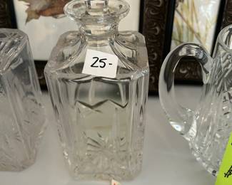 #171 Atlantis crystal decanter $25.00