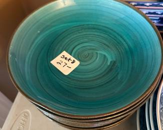 #221 8 pier-1 bowls, 7" round $27.00