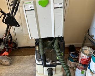 #79 festool d36hwrs+ hepa vacuum system, missing tray on top $1,000.00
