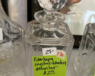 #170 Edinburg crystal whiskey decanter $25.00