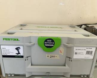 #76 festool tid18 cordless drill $200.00