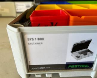 #64 festool sys 1 box organizer $40.00