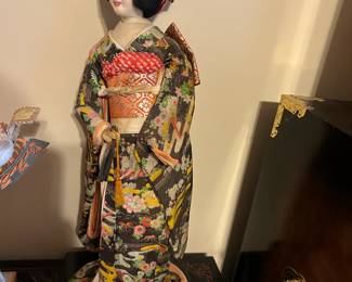 #137 asian doll with kimono 20" tall $40.00