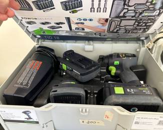 #76 festool tid18 cordless drill $200.00