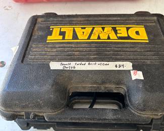 #81 DeWalt cordless drill with case dw160 $24.00