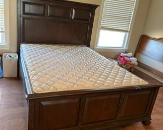 #192 queen size bed with high back headboard and footboard $250.00
#193 queen size mattress set by corsicana bedding $125.00