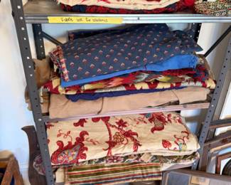 Assorted vintage textiles