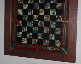 Antique chess / checkers board