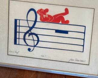 Jean Seriano lithograph "Sh!"