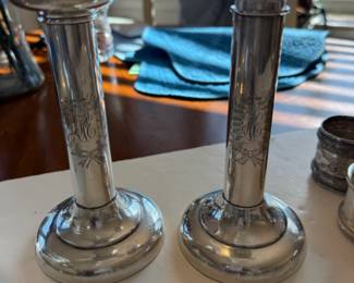 Pair sterling Reed & Barton candlesticks