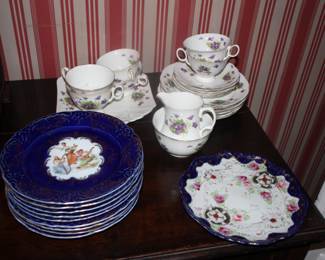 Assorted porcelain tea sets