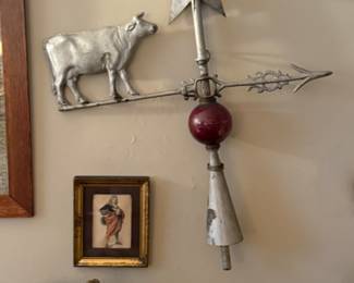 Cow weathervane / lightening rod