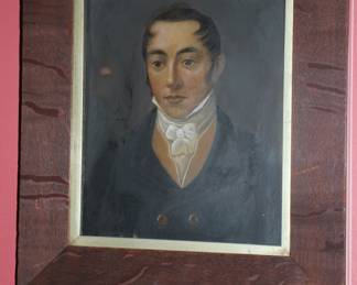 Portrait of a gentleman, gouache