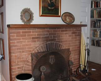 Vintage fireplace items