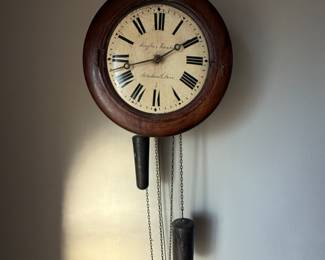 English wall hung clock