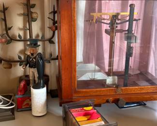 Antique scale & Italian iron apple tree