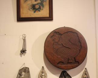 Vintage animal form molds - cheese / butter molds