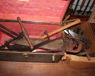 Assorted antique tools
