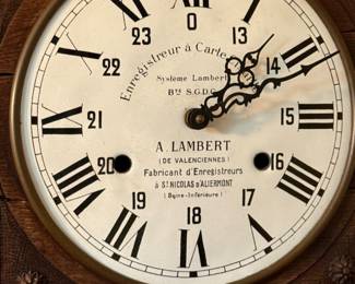French A. Lambert time clock