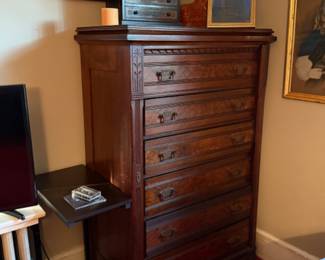 East Lake Victorian chest with "secret" desk drawer