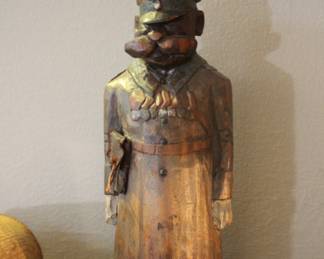 Carved wood captain
