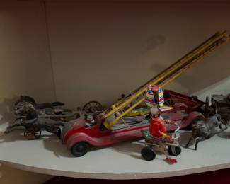 Vintage fire truck toy