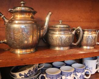 Reed & Barton silver plate tea set