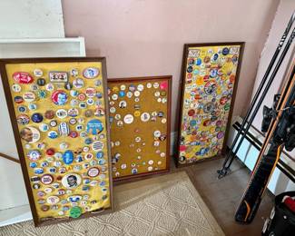 Political Buttons - Nixon, Lindsay, McGovern