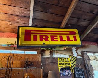 Pirelli Lighted Sign