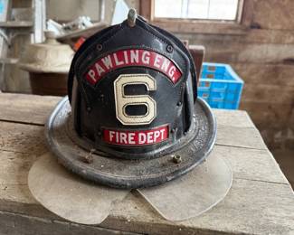 Pawling Engine 6 Fire Department Leather Helmet