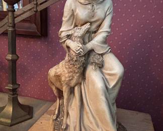 "The White Doe of Rylstone" plaster sculpture by Marwal