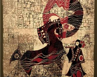 Hoi Lebadang (Vietnamese-French) 1921-2015  Horse and Woman signed and numbered (198/275)