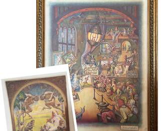 Richard Sedlow (1924-2008) signed print (328/400) color lithography 