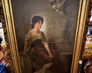 Benjamin O’Fallan Raborg (American) 1871-1918, 69” x 30”oil on canvas 