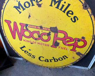 Woco Pep Oil sign