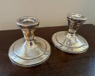 Weighted Sterling Silver Candlesticks