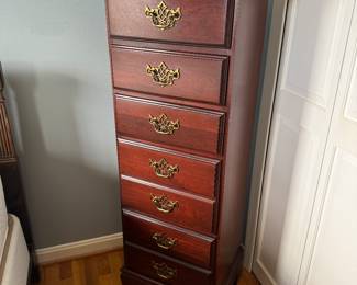 Cherry 5 Drawer Lingerie Chest (18"W x 14"D x 50-1/2"H)