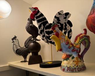 Collection of Decorative Roosters