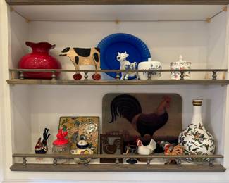 Huge Collection of Roosters & Farm Animal Figurines