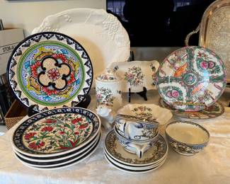 Collection of Portuguese, Mexican, Ainsley & Rose Medallion China