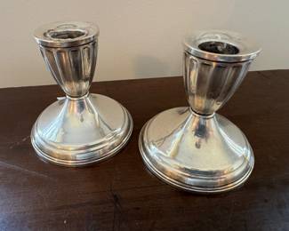 Weighted Sterling Silver Candlesticks
