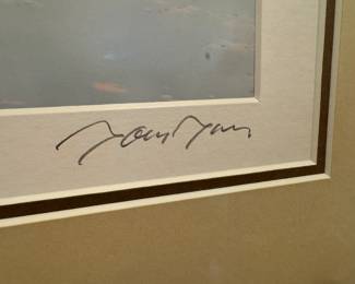 Framed "Key Bridge" Photograph Signed Tom Tan