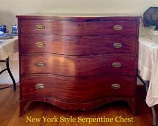 New York Style Serpentine Chest