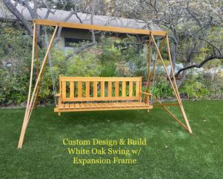 Incredible White Oak Swing