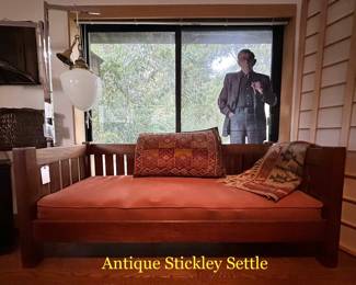 Antique Stickley Settle